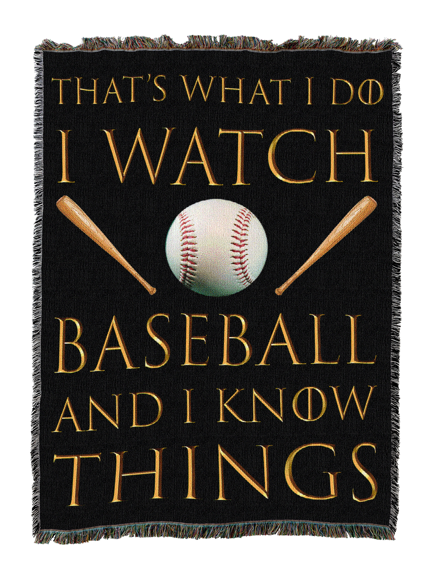 I Watch Baseball Blanket