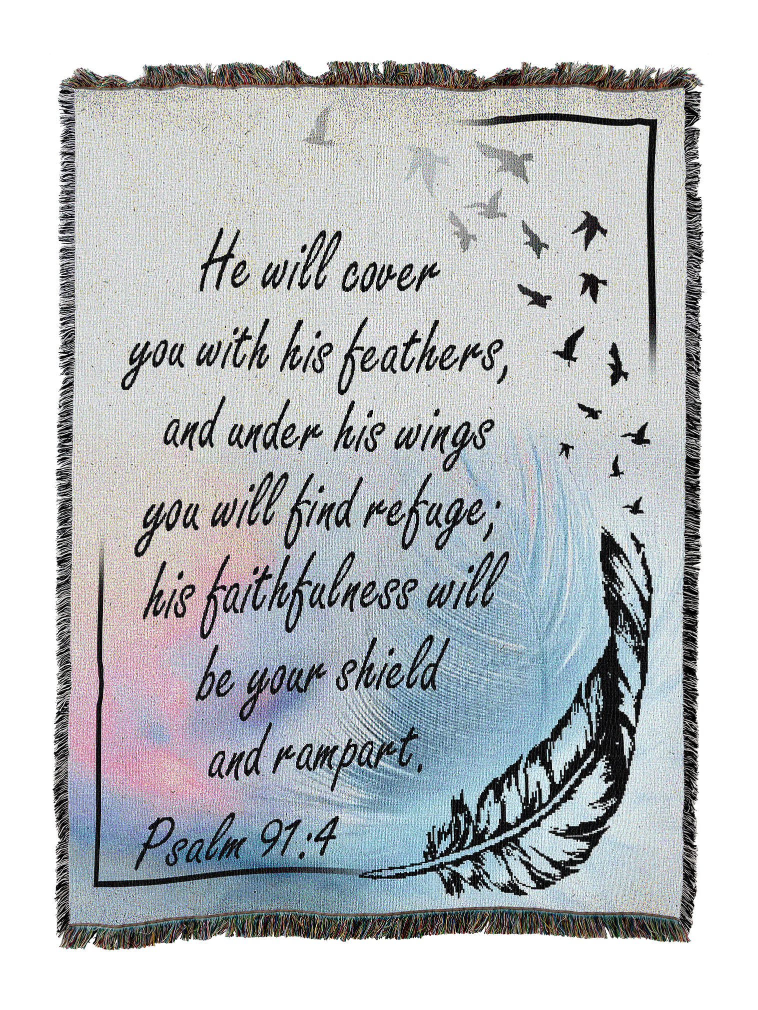 He Will Cover You Blanket