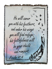 He Will Cover You Blanket