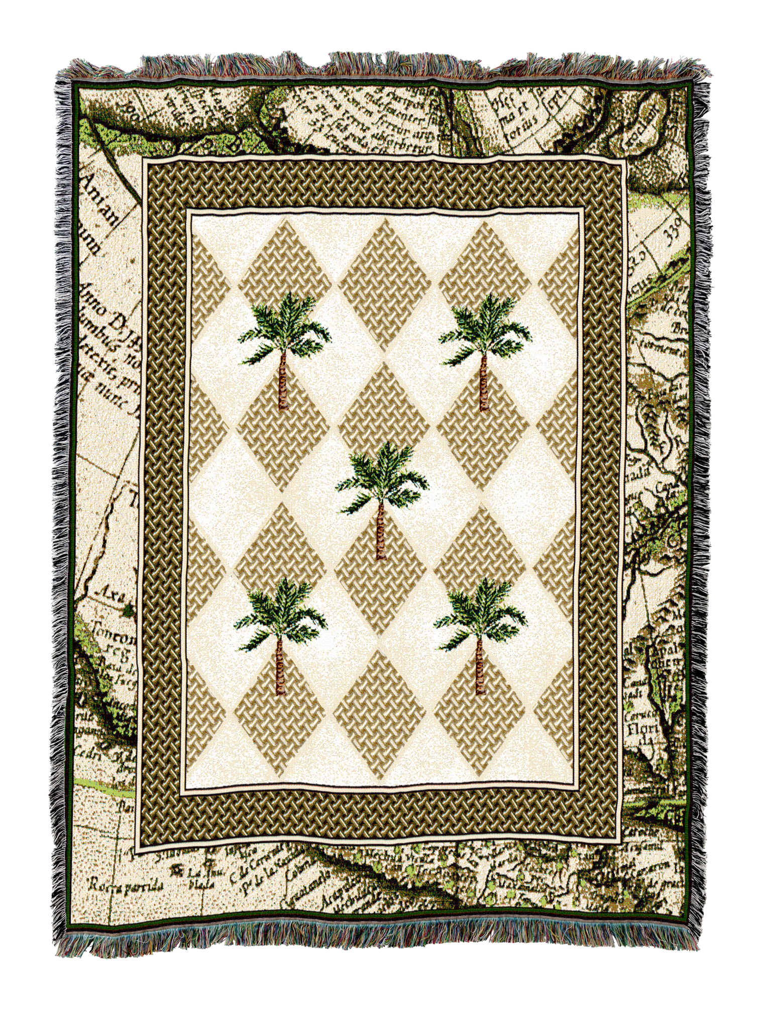 Colonial Palms Blanket