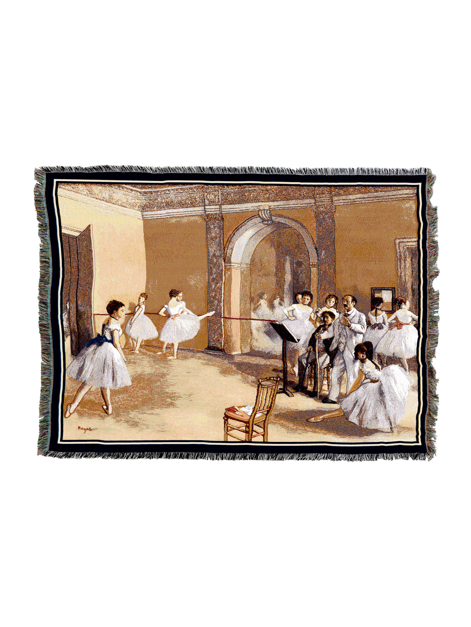 Degas Dance Foyer at the Opera on the rue Le Peletier Blanket