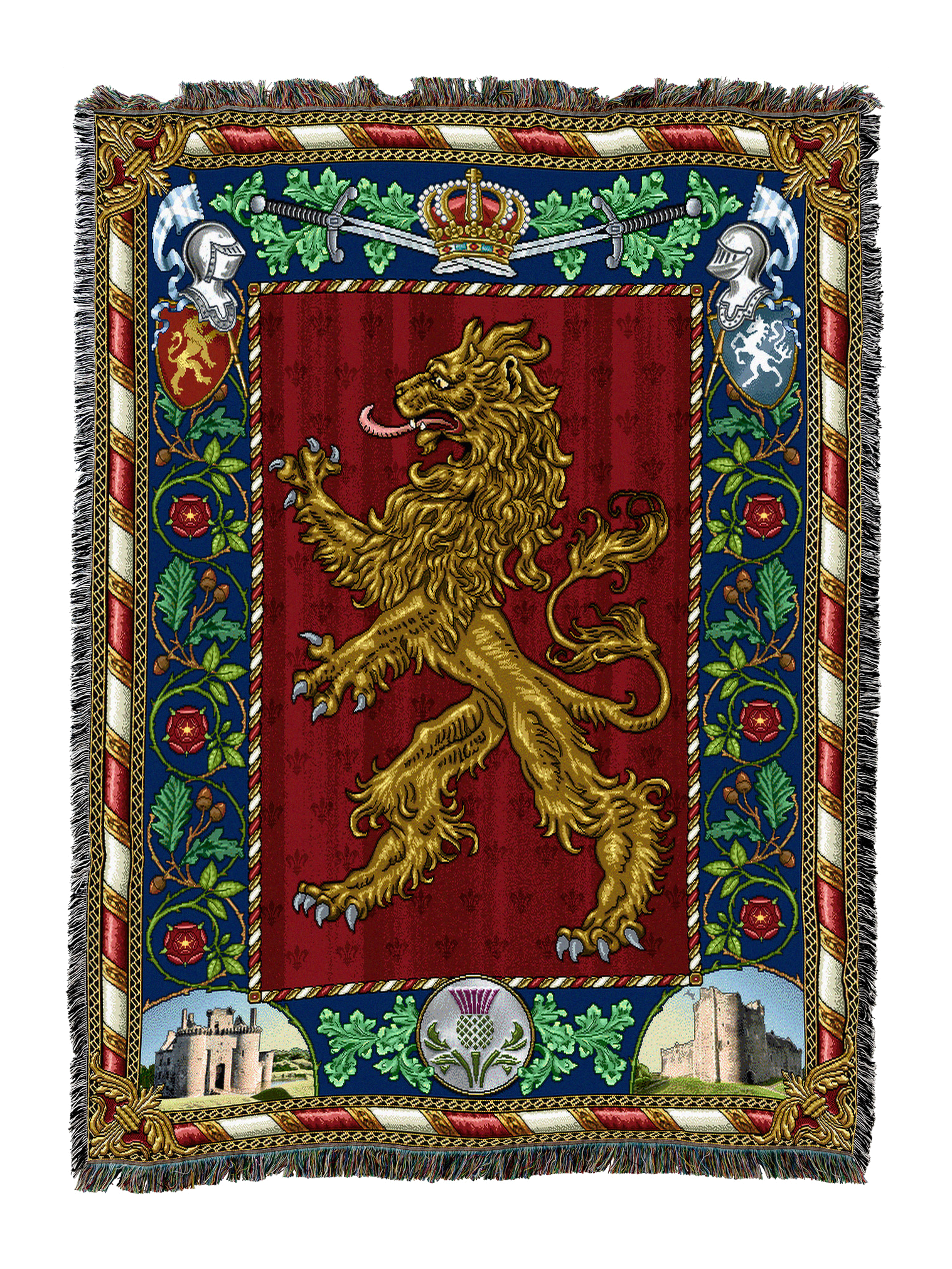 Scottish Lion Tapestry Blanket