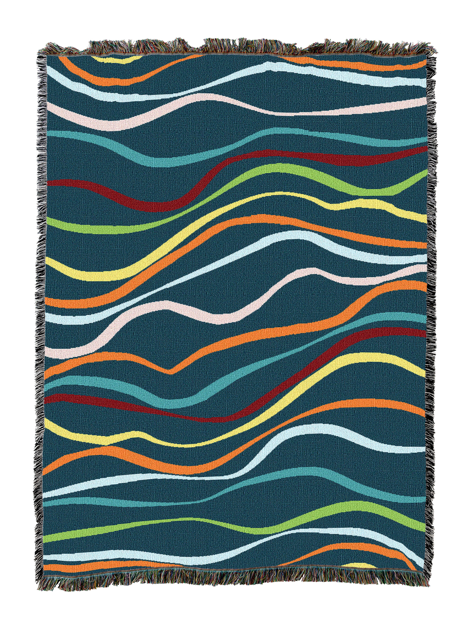 Waverly Blue Versicolor Blanket