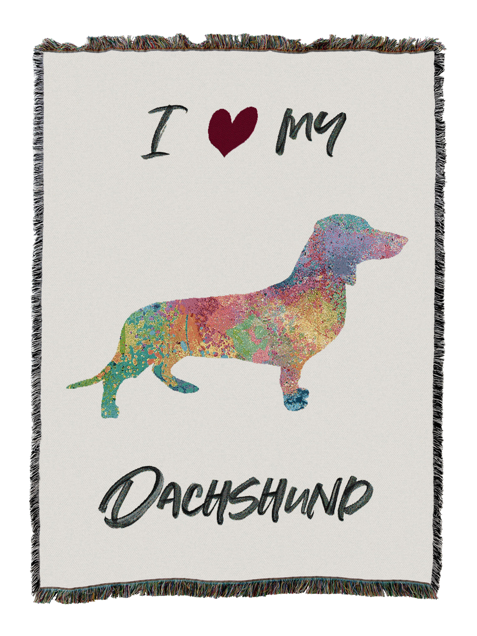 Splash Dachshund Blanket