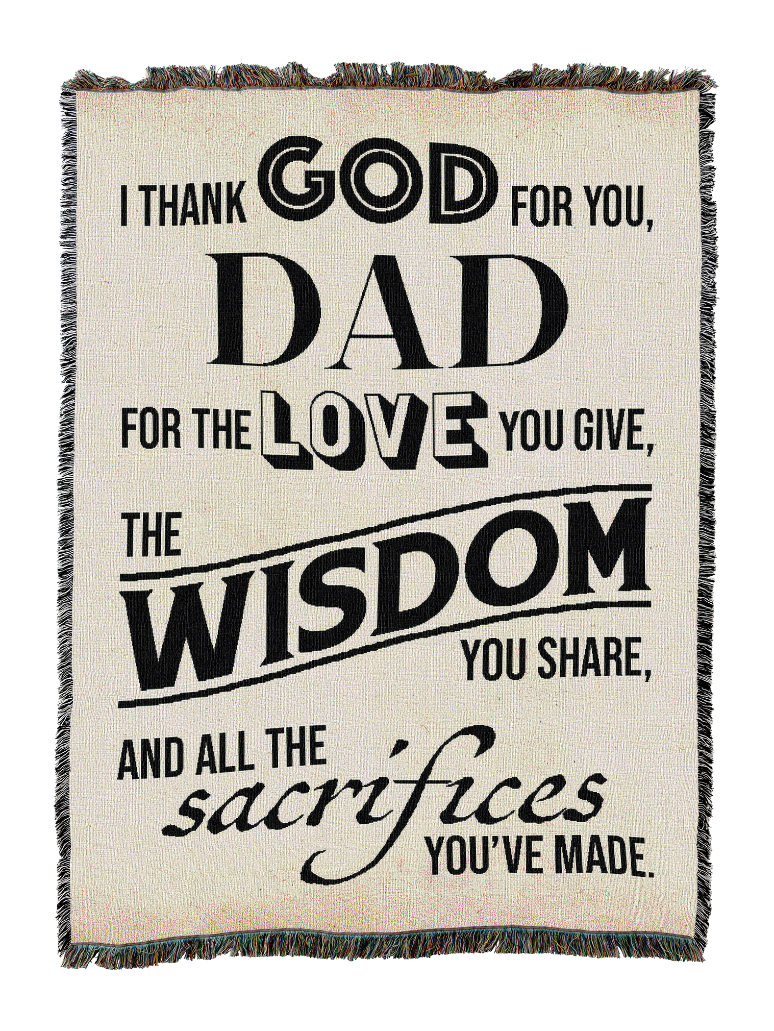 Thank God Dad Blanket