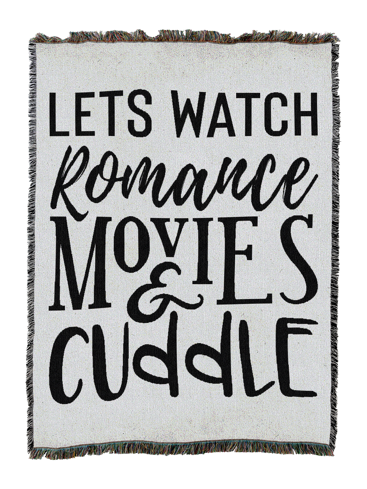 Lets Watch Romance Movies Blanket