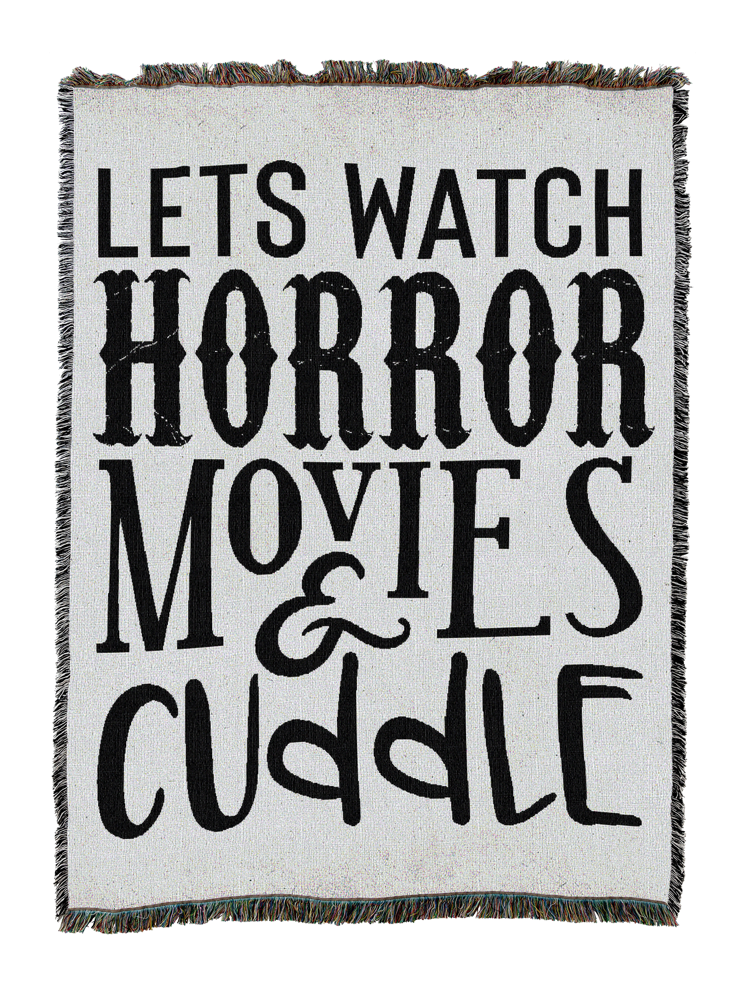 Lets Watch Horror Movies Blanket