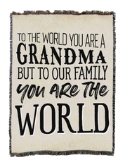 You Are The World Grandma Blanket