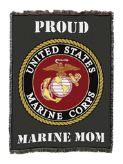 Proud Marine Mom Blanket