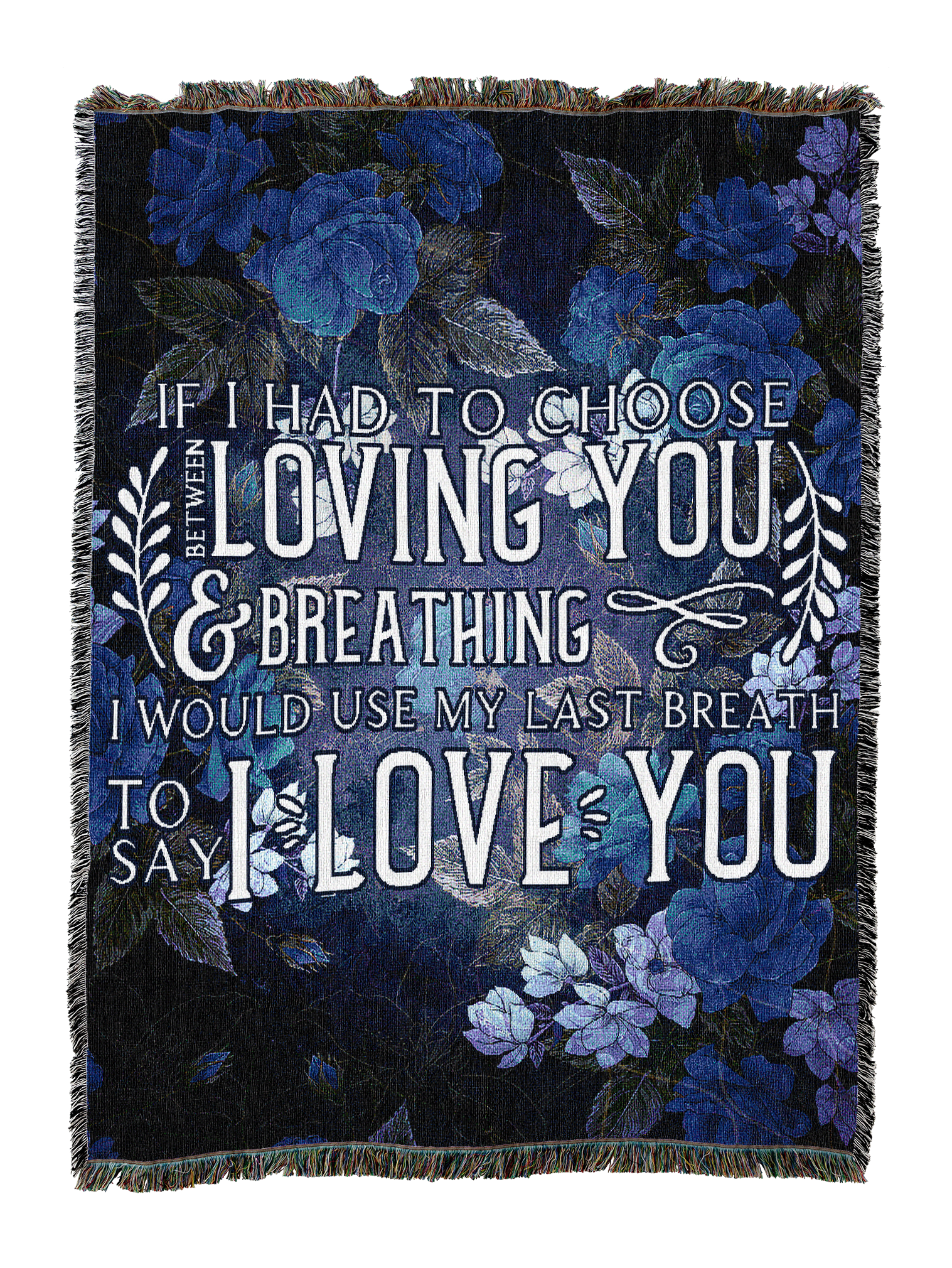 Breathing Love Blanket Blue