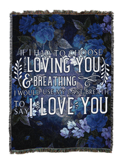 Breathing Love Blanket Blue