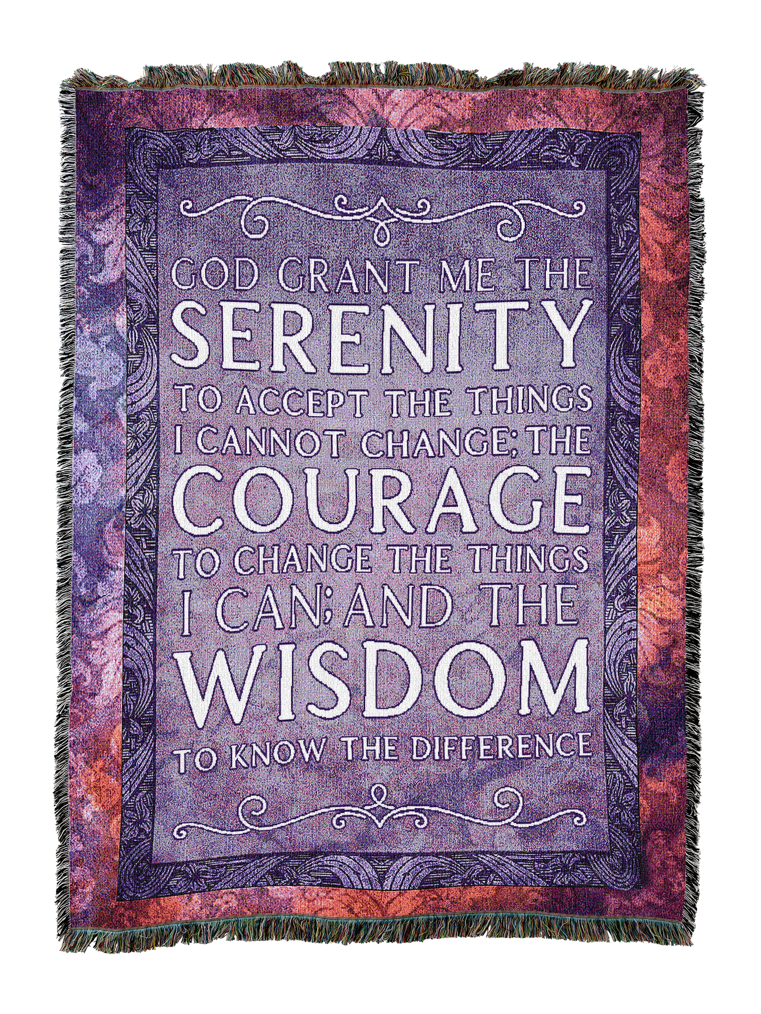 The Serenity Prayer Blanket