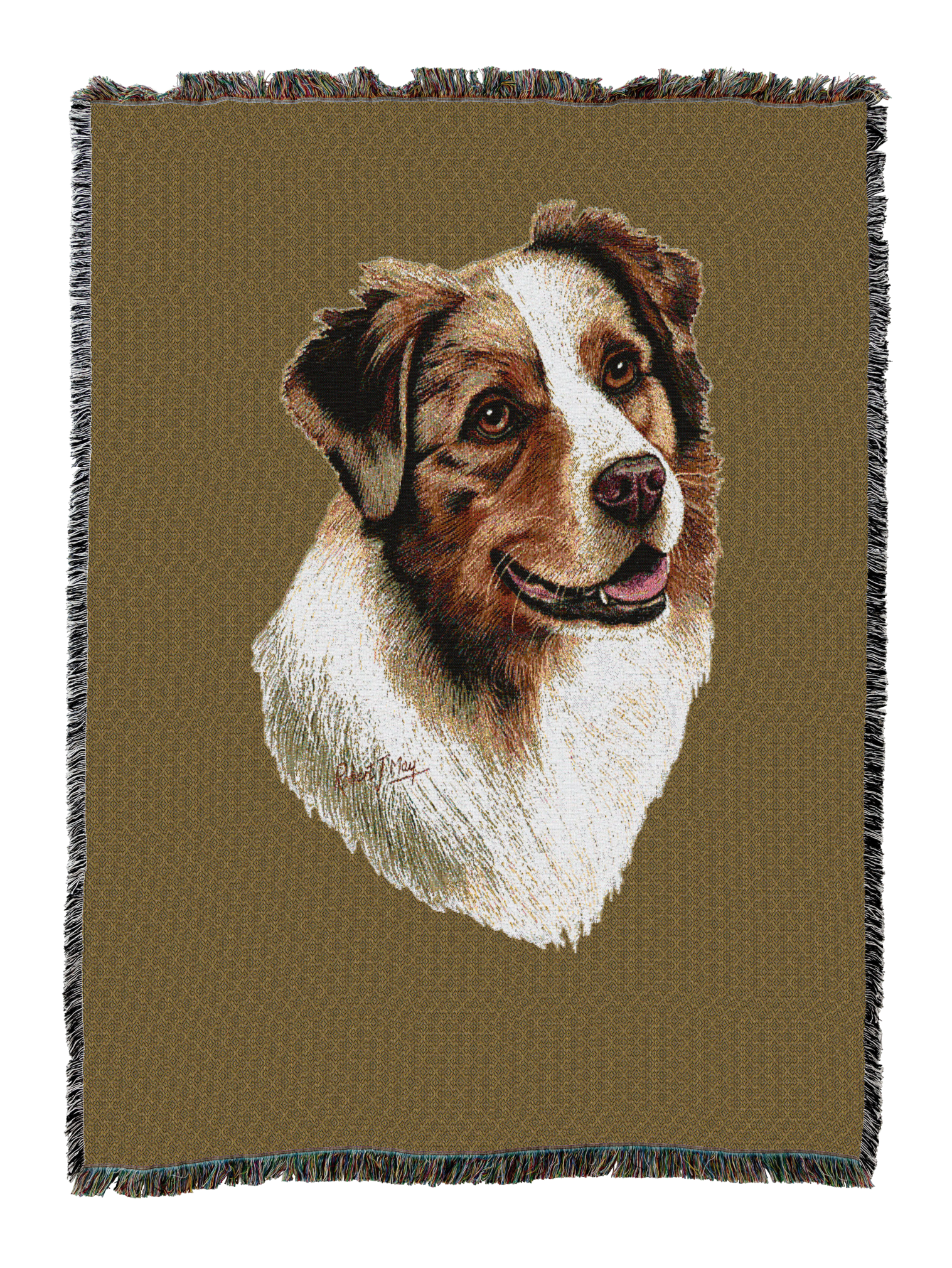 Australian Shepherd Blanket Sand