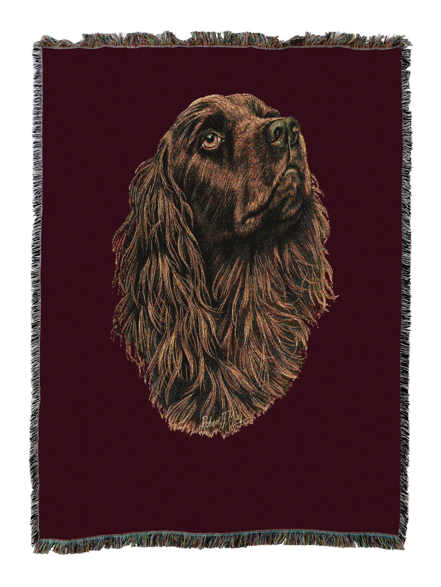 Boykin Spaniel Blanket Red
