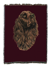 Boykin Spaniel Blanket Red