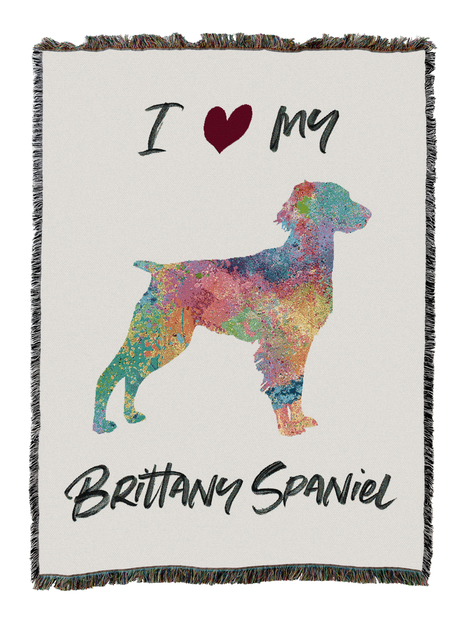 Splash Brittany Spaniel Blanket