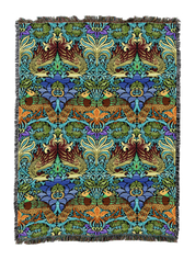 William Morris Dragon And Peacock Blanket