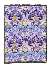 William Morris Dragon And Peacock Blanket