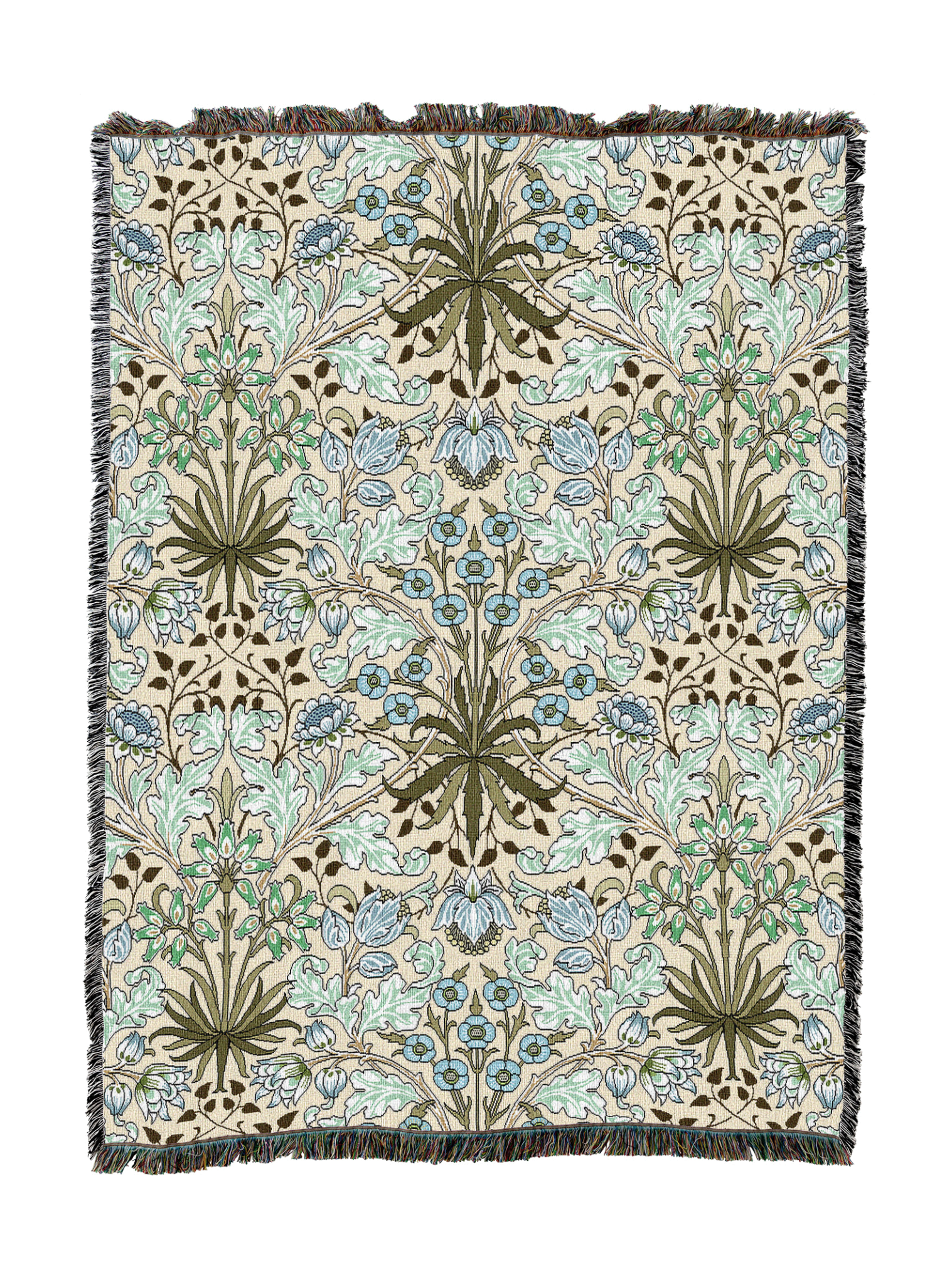 William Morris Hyacinth Rain Blanket