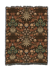 William Morris Hyacinth Caramel Blanket XL