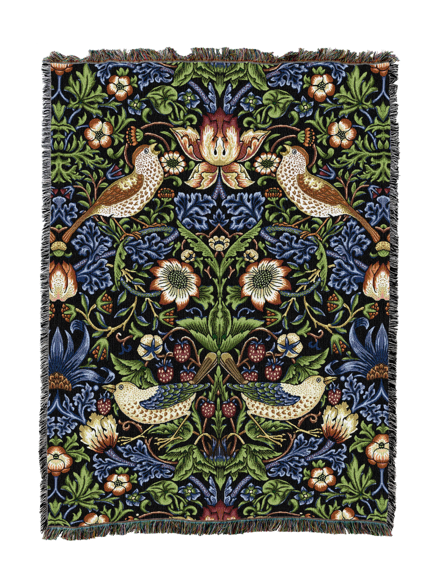 William Morris Strawberry Thief Blanket XL