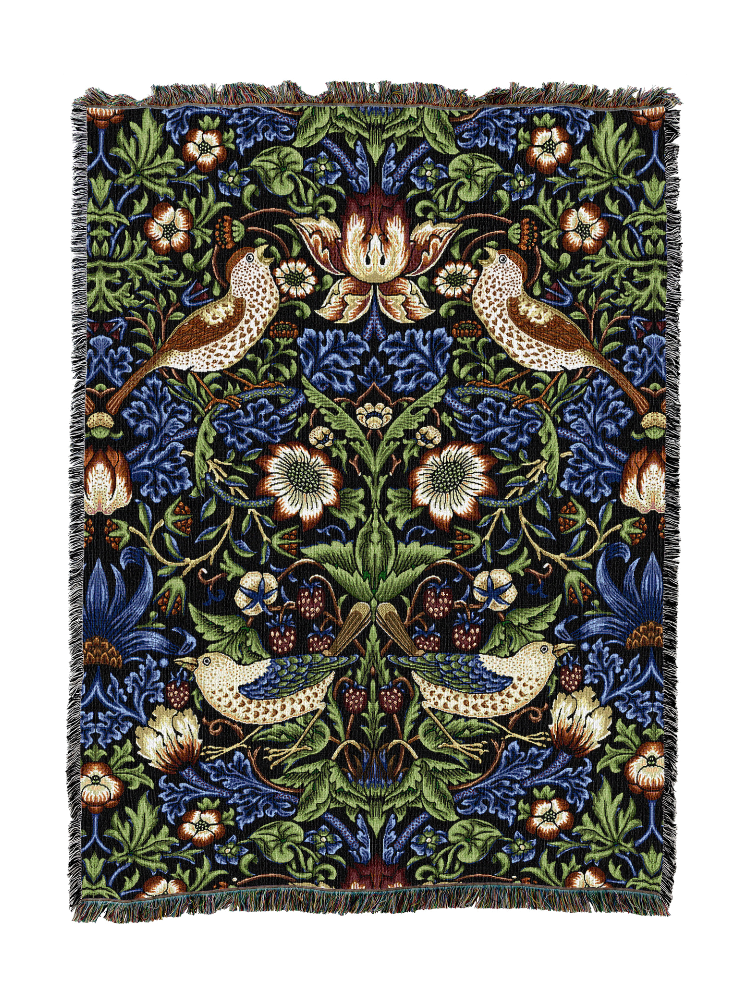 William Morris Strawberry Thief Blanket