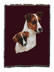 Jack Russell Terrier With Puppy Blanket