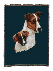 Jack Russell Terrier With Puppy Blanket
