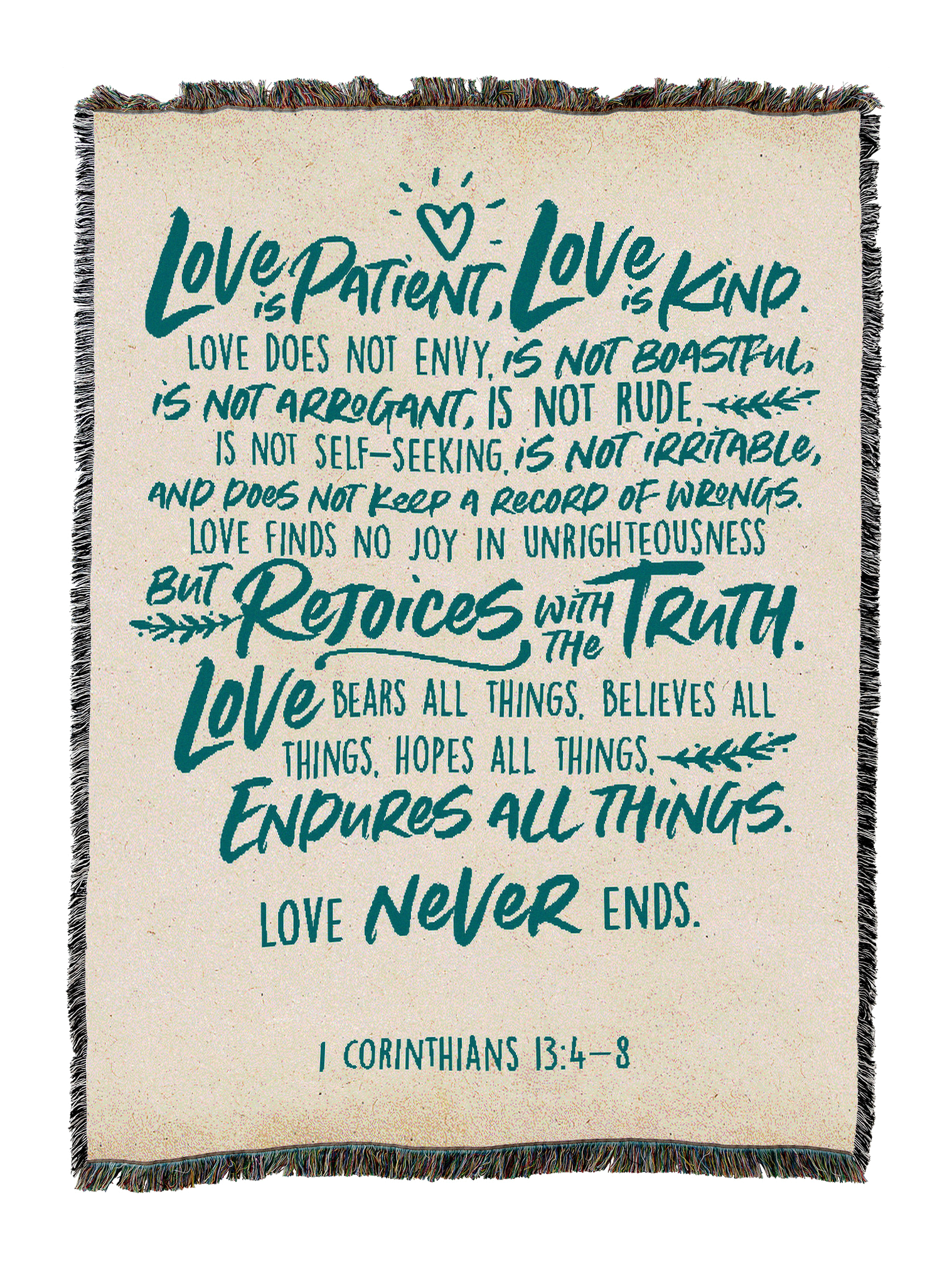 Love Never Fails Blanket