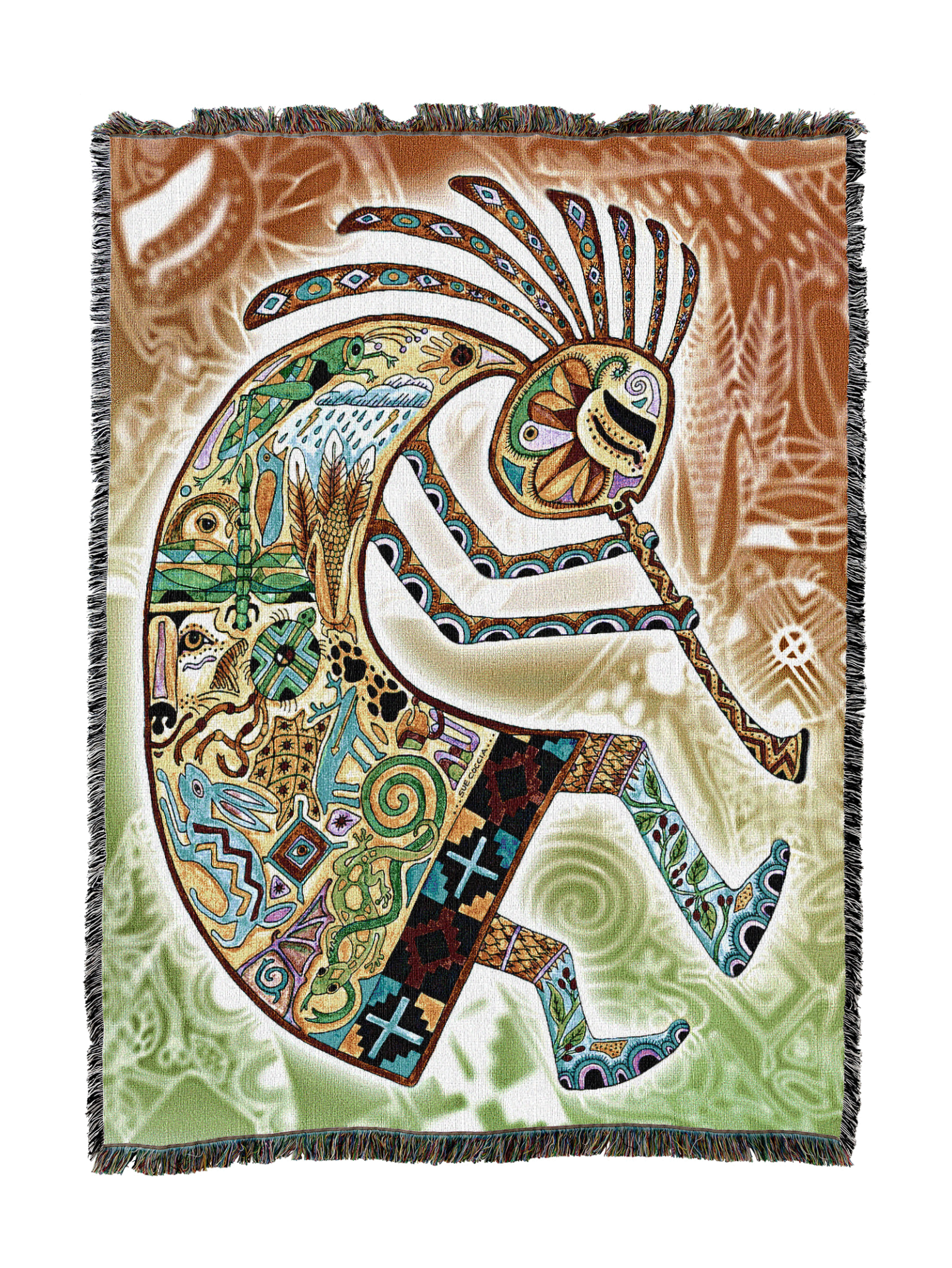 Kokopeli Sue Coccia Blanket