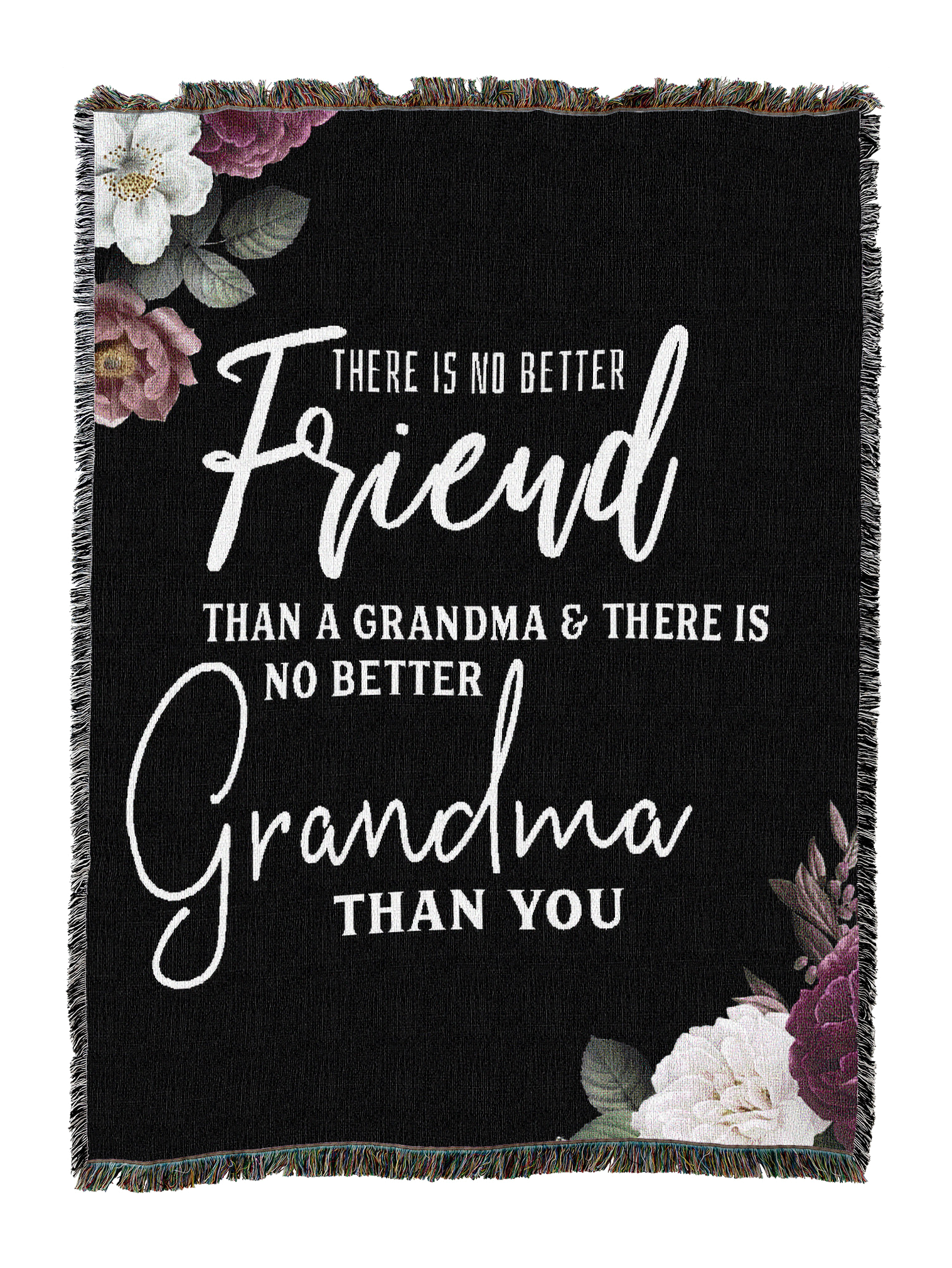 No Better Grandma Floral Blanket