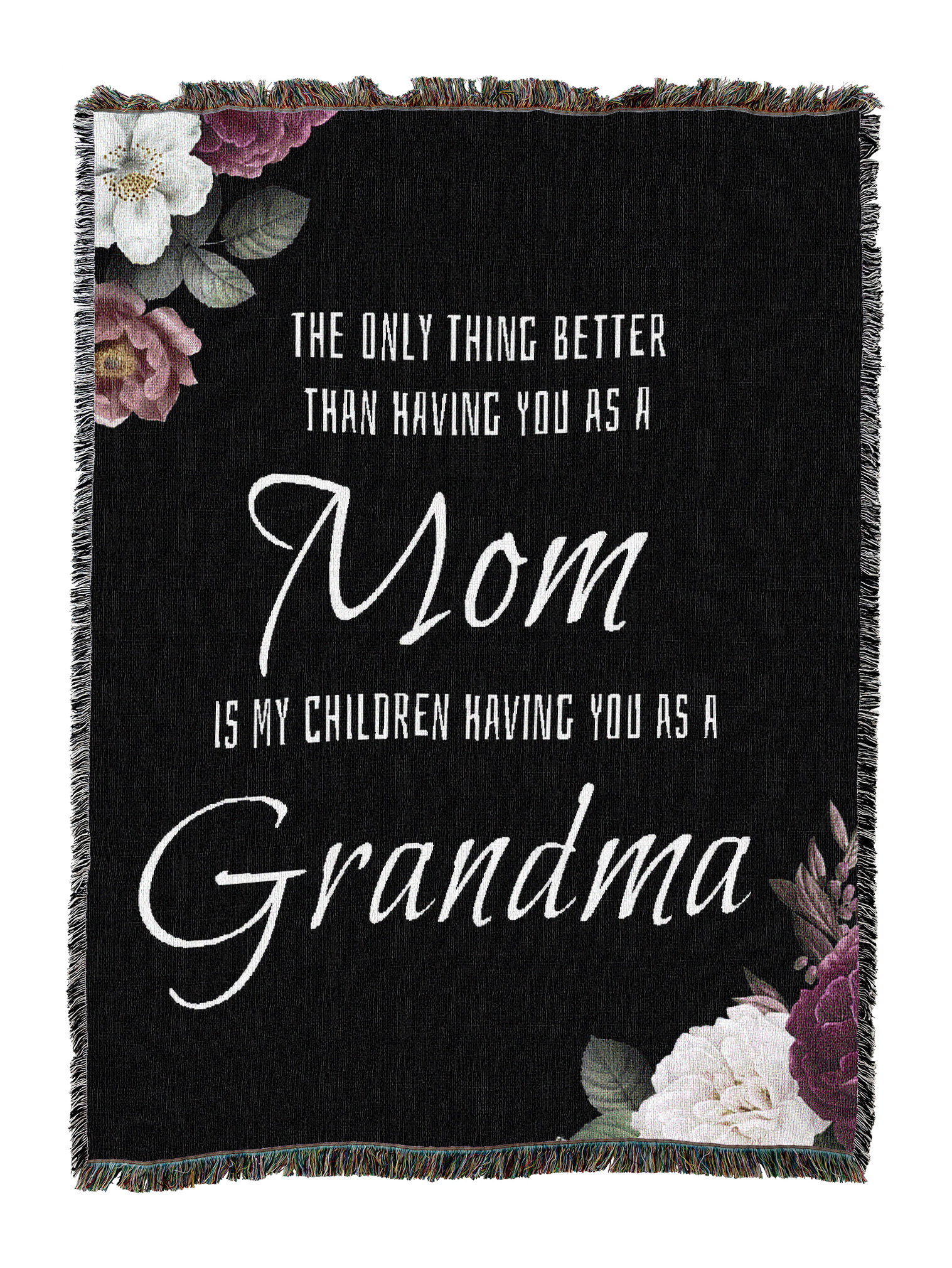 Only Thing Better Grandma Floral Blanket