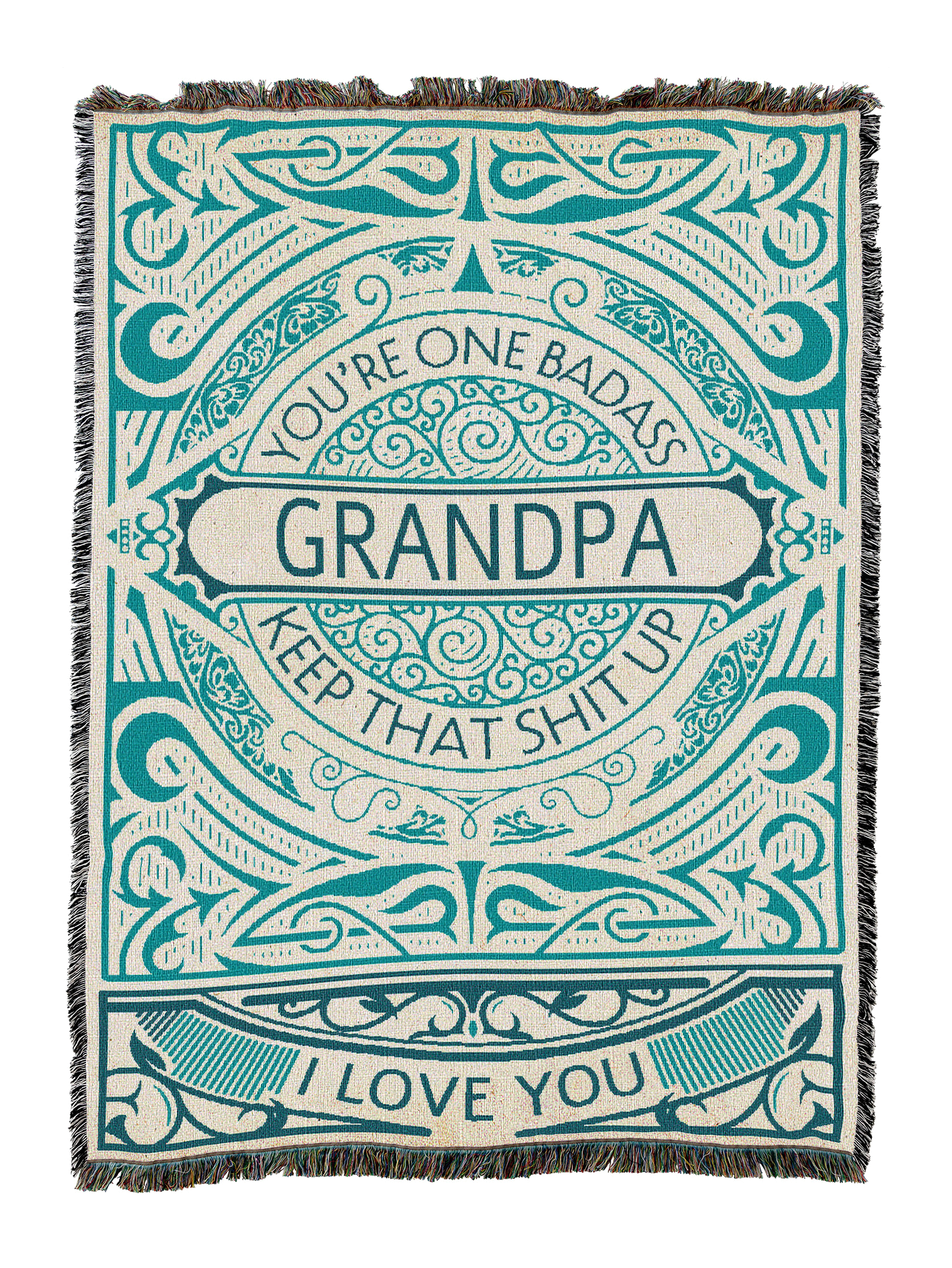 Badass Grandpa Blanket