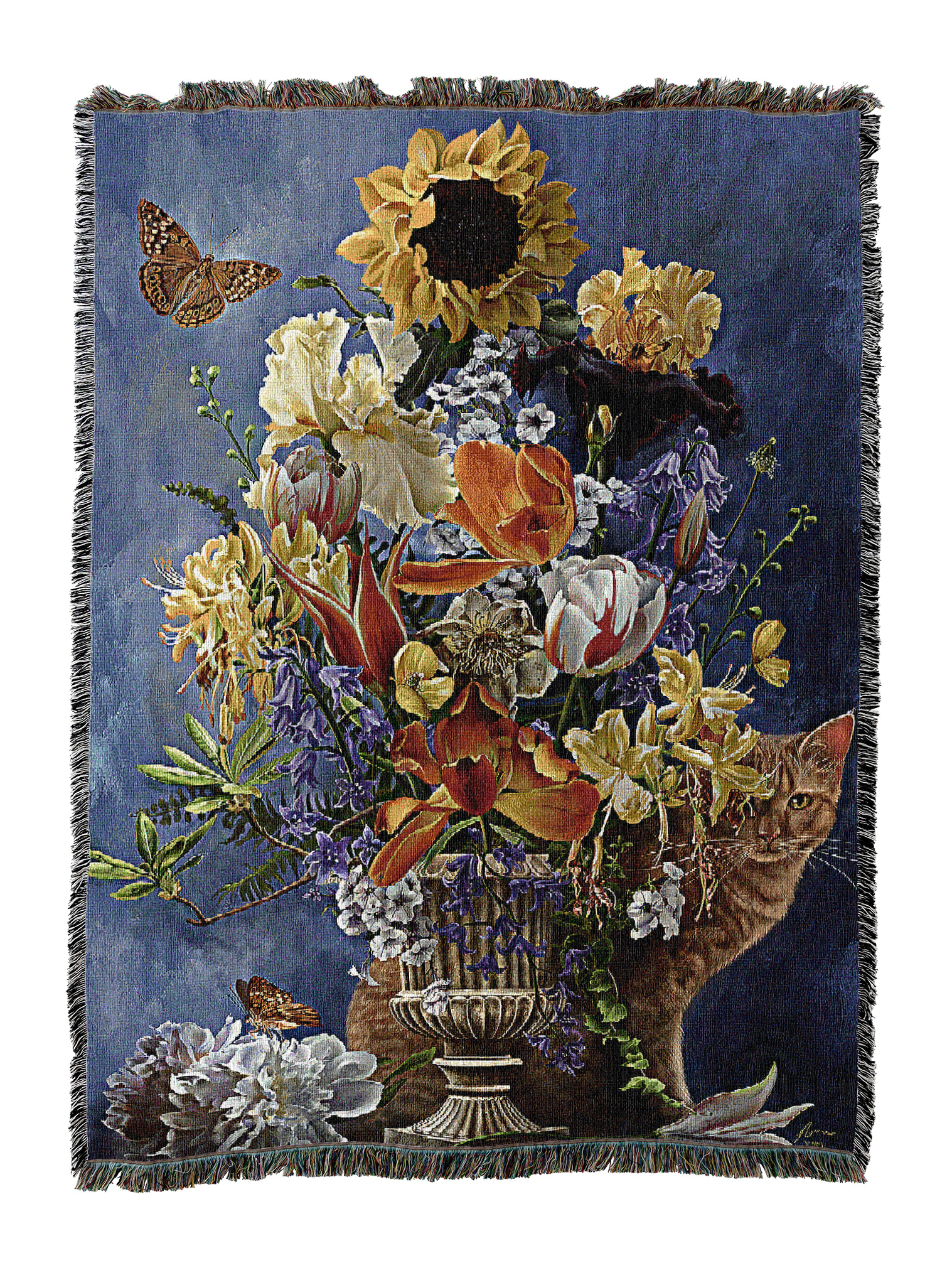 Garden In Gold Blanket