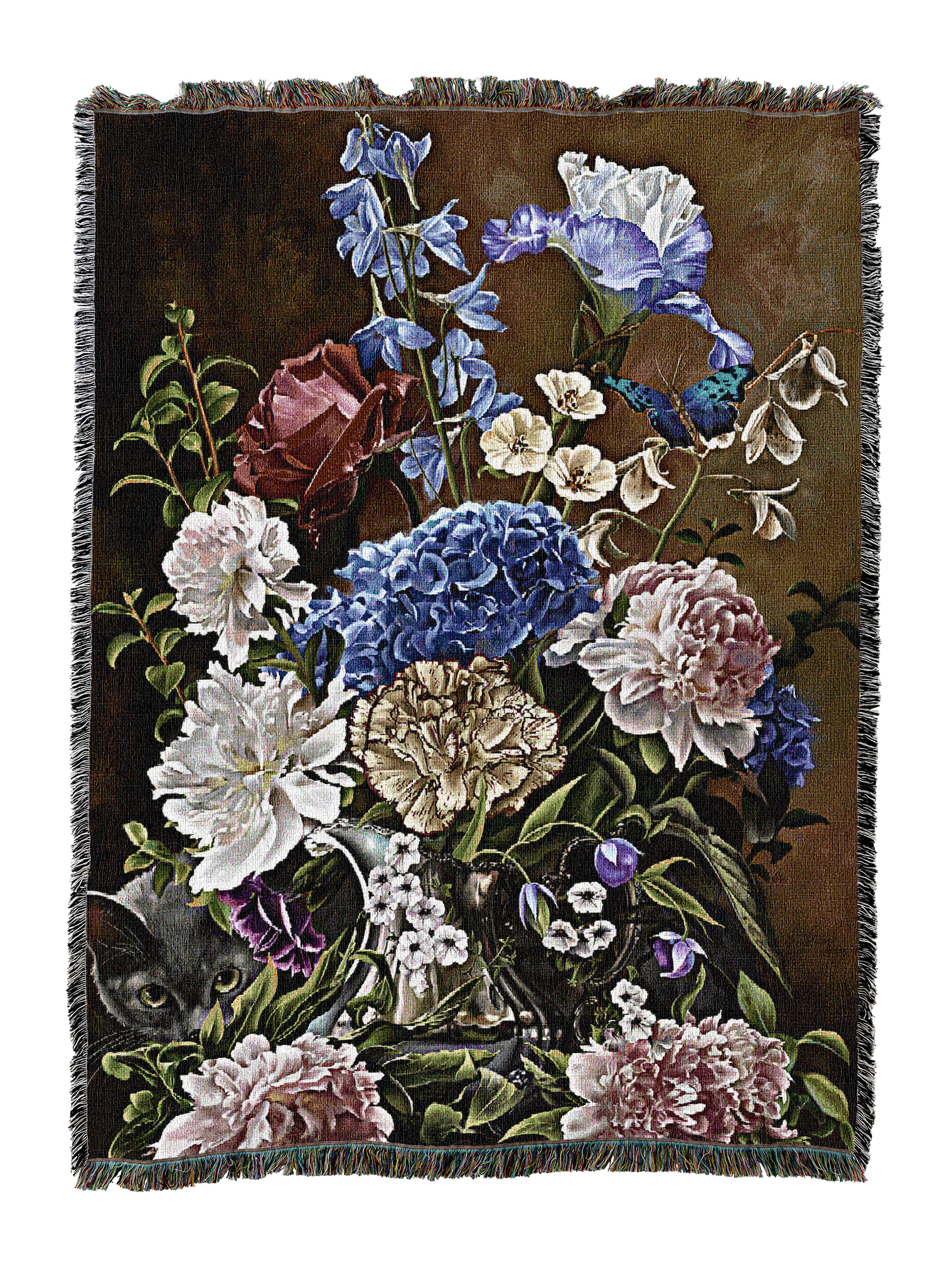 Bouquet In Blue Blanket