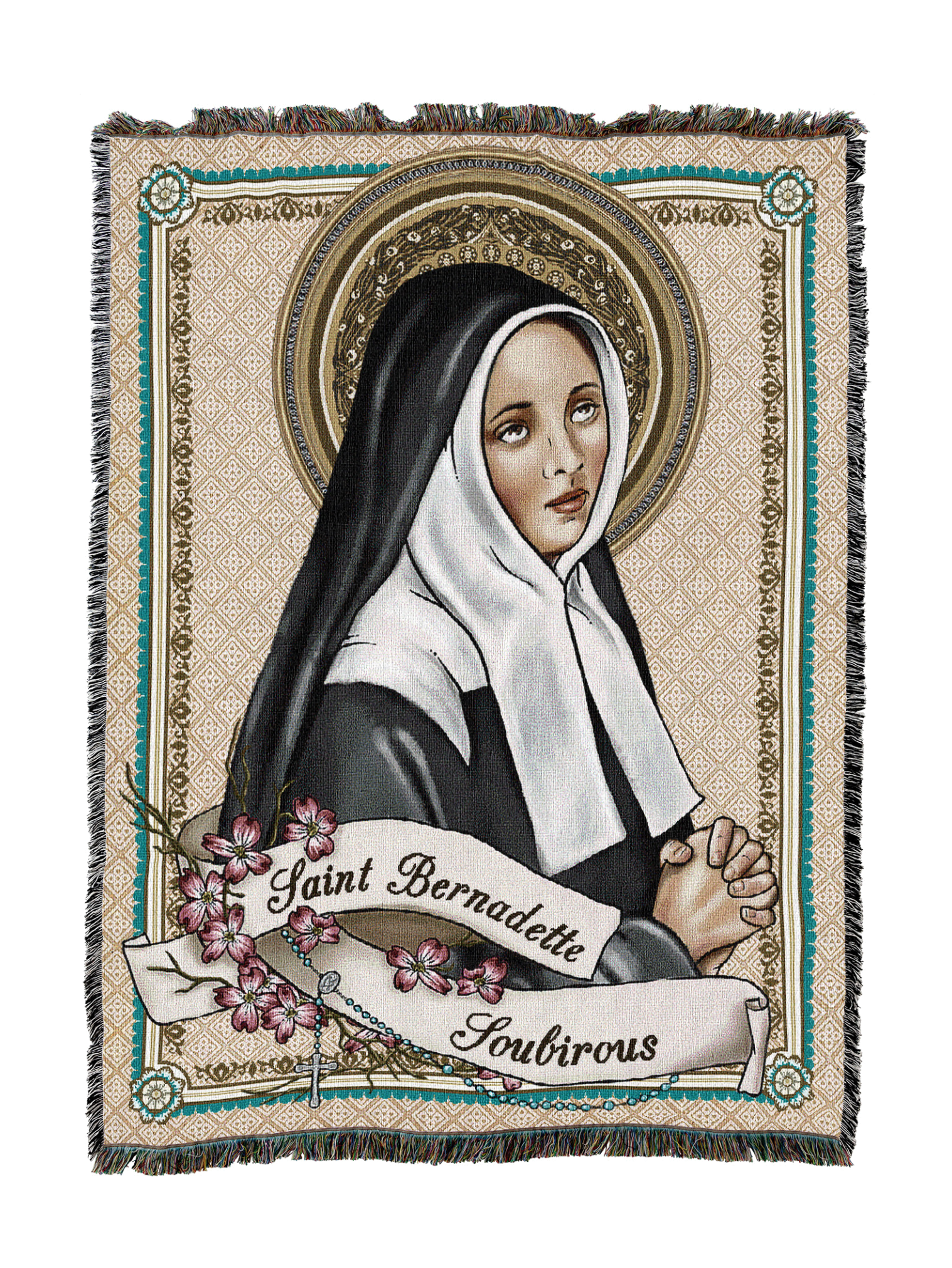 Saint Bernadette Card Blanket