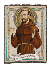 Saint Francis Card Blanket