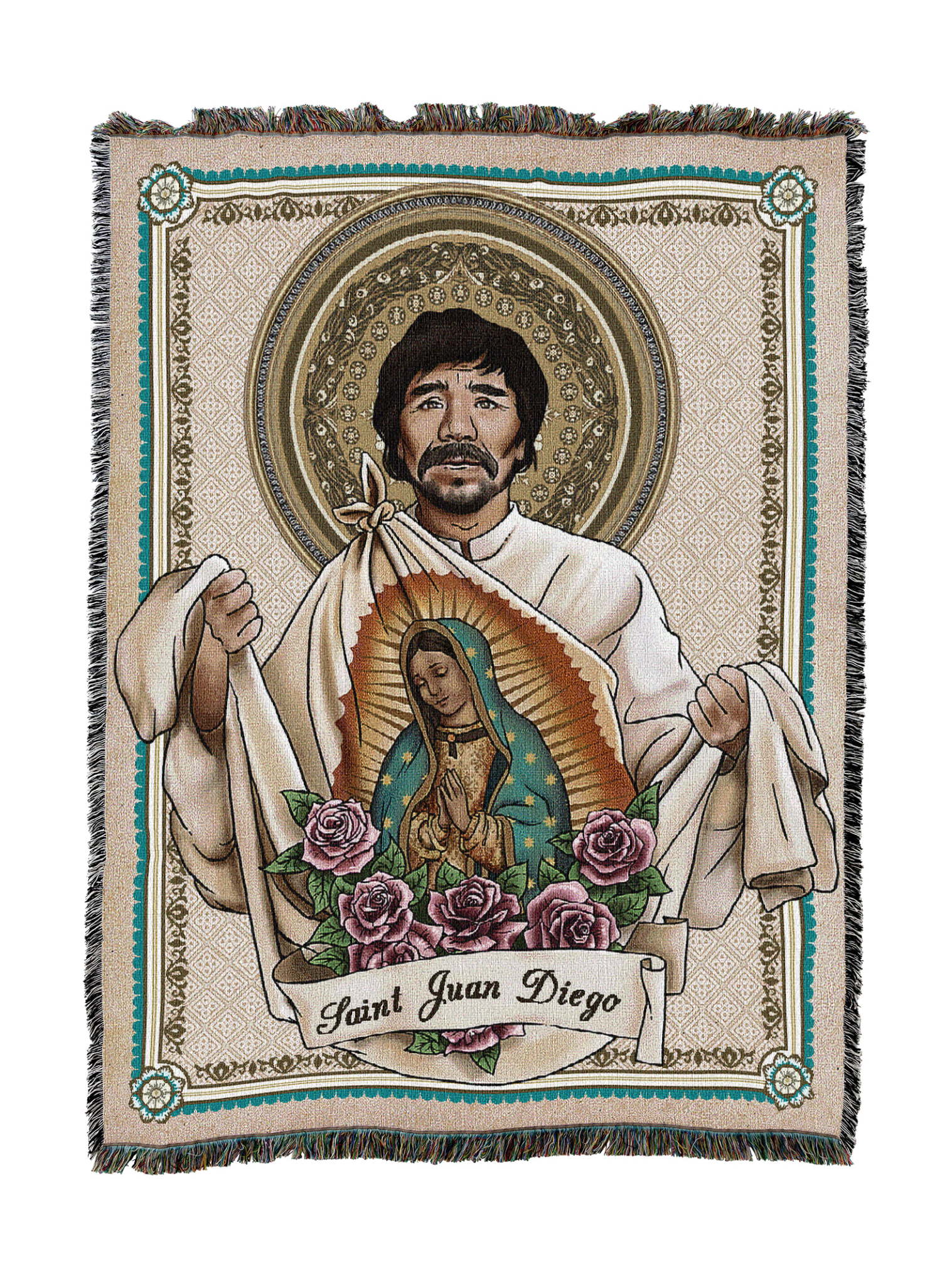 Saint Juan Diego Card Blanket