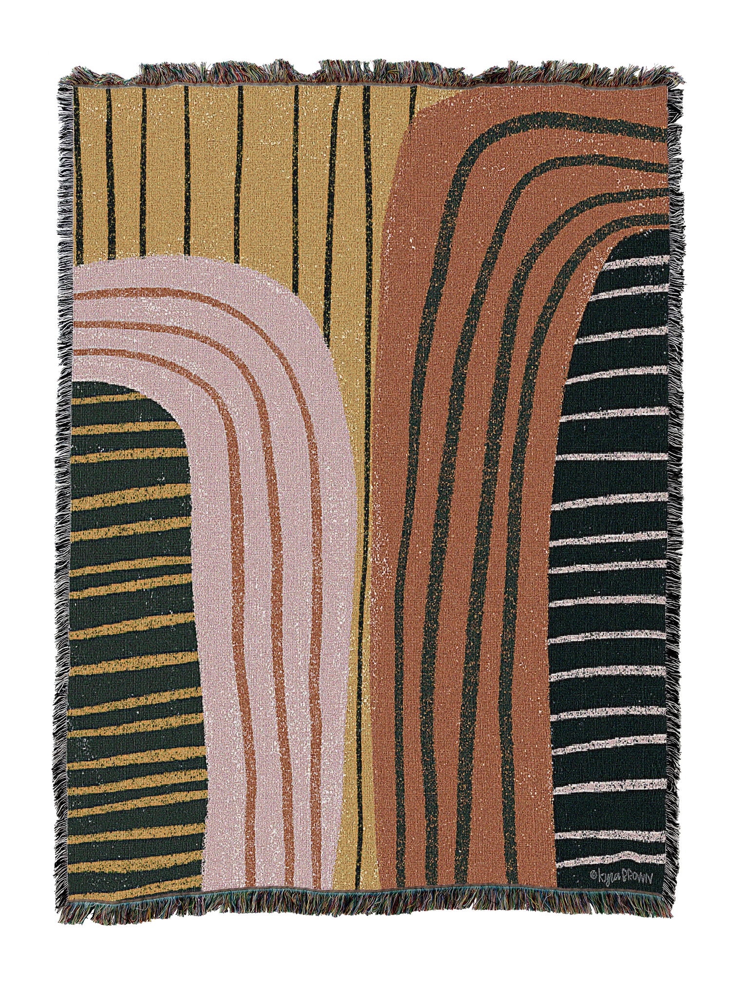 Retro Terracotta Blanket