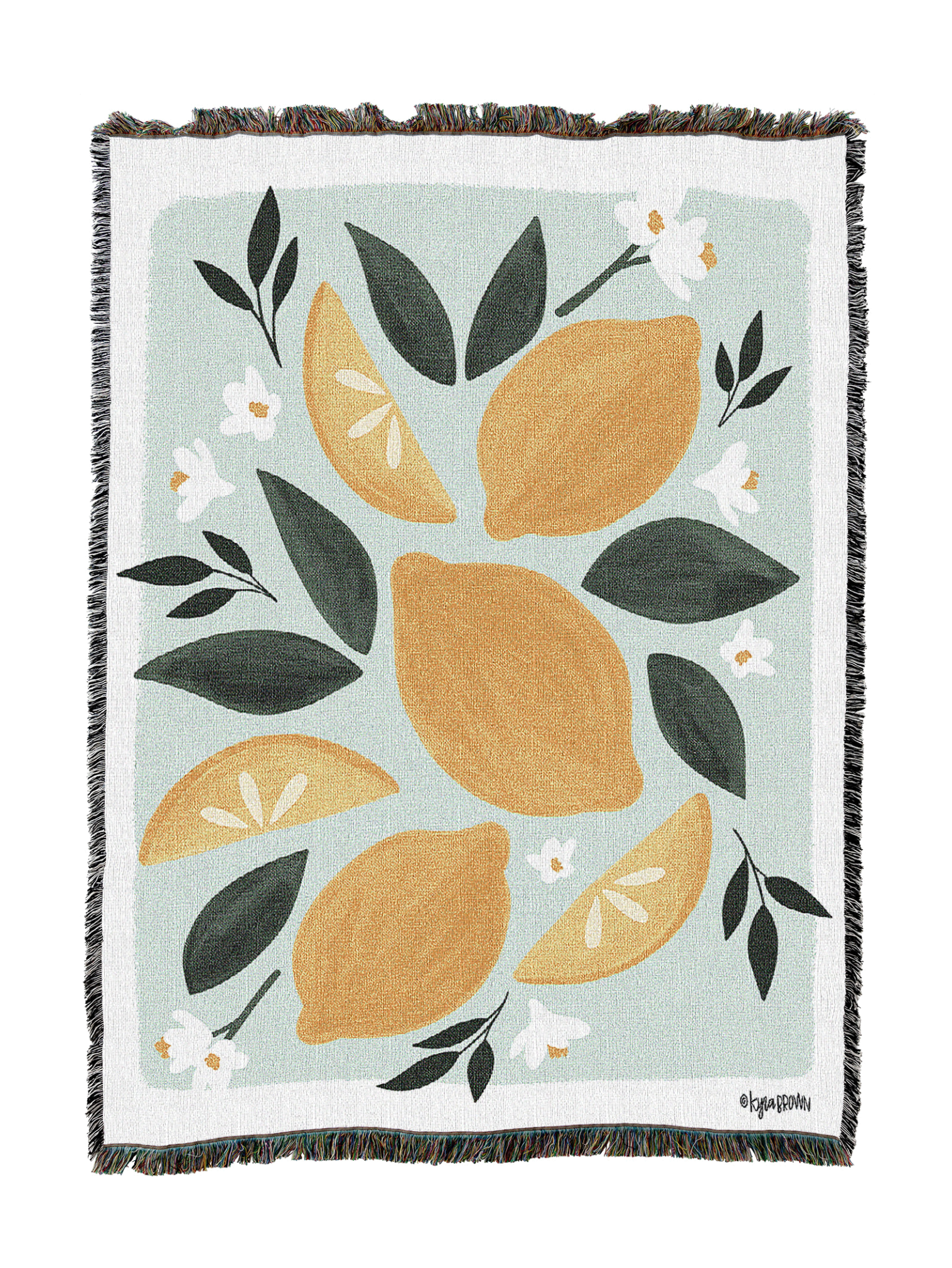 Pastel Lemons Blanket