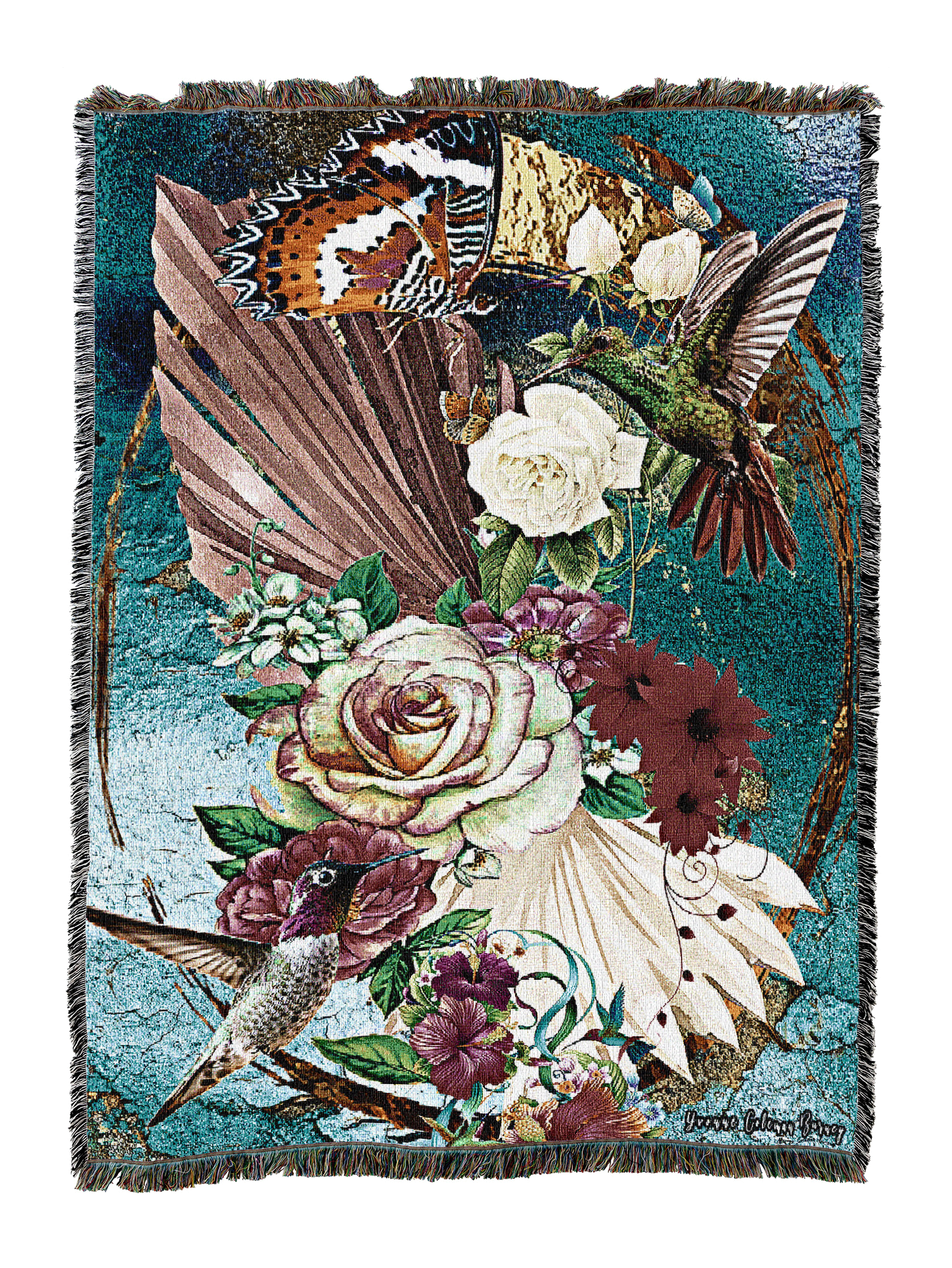 Hummingbird Garden Blanket