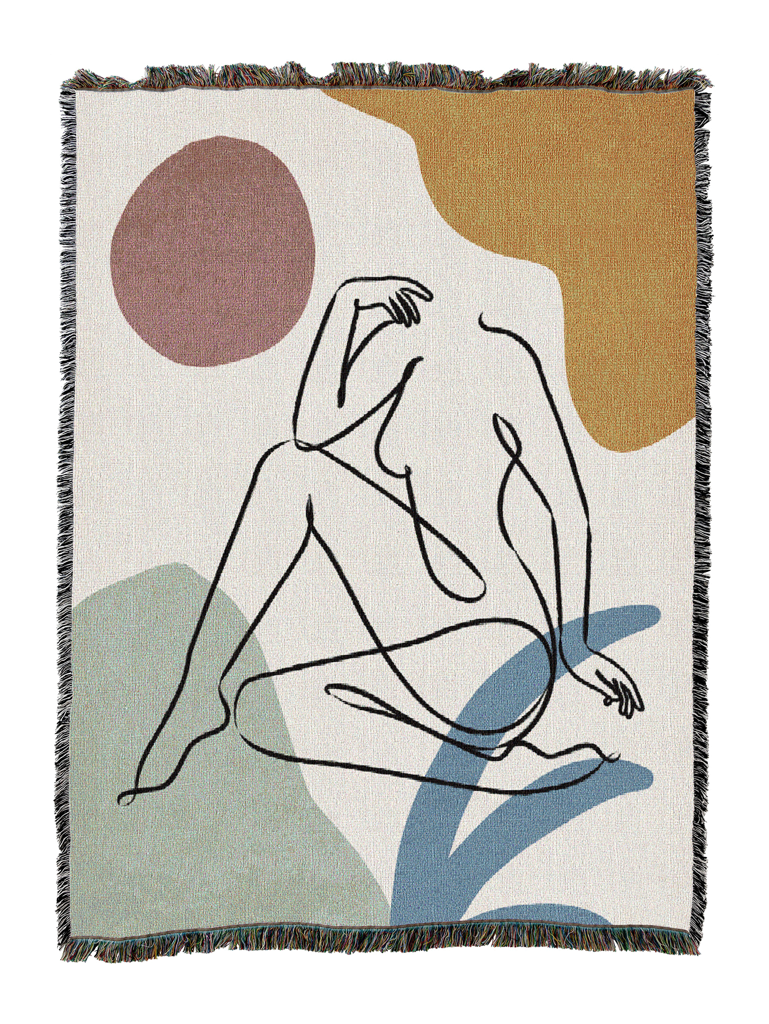 Colorful Nude 2 Blanket