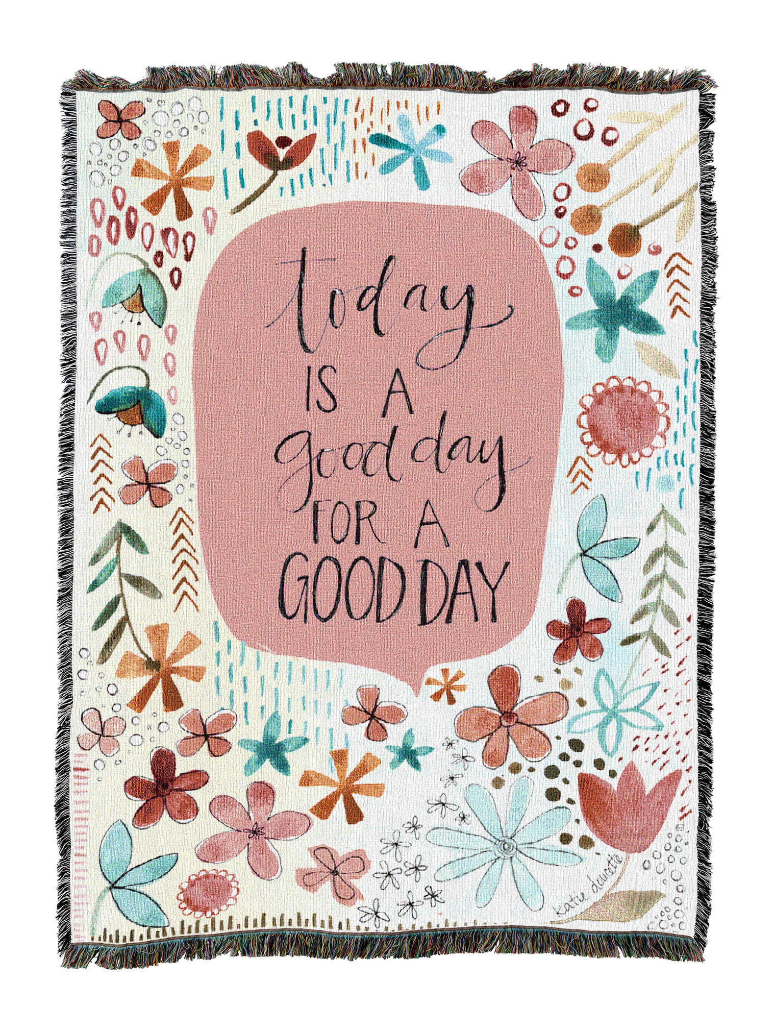 Good Day Watercolor 2 Blanket