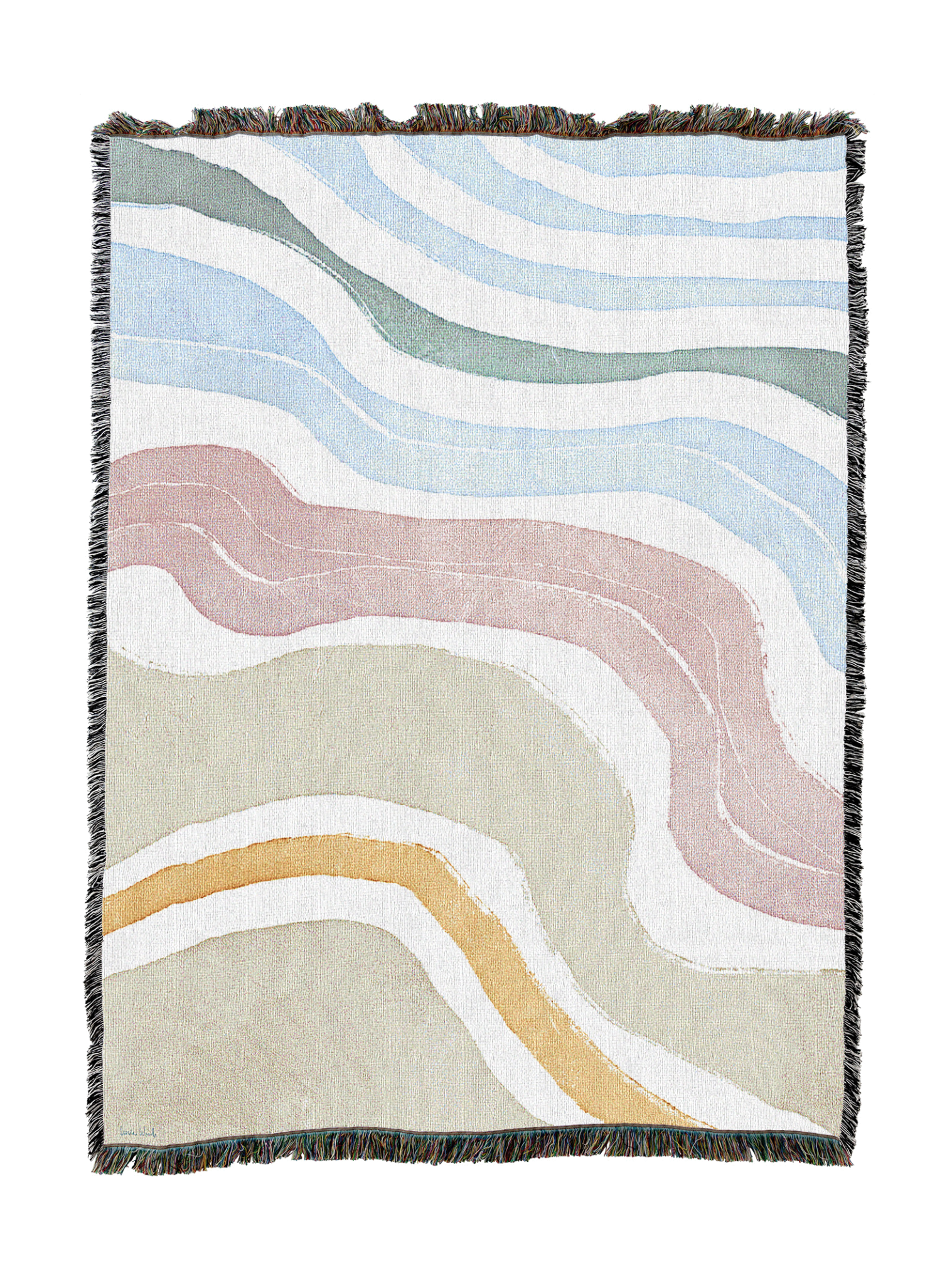 Pastel Waves Blanket