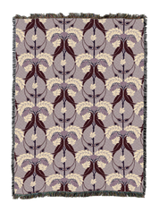 Cfa Voysey Rowan Tree Claret Blanket Xl