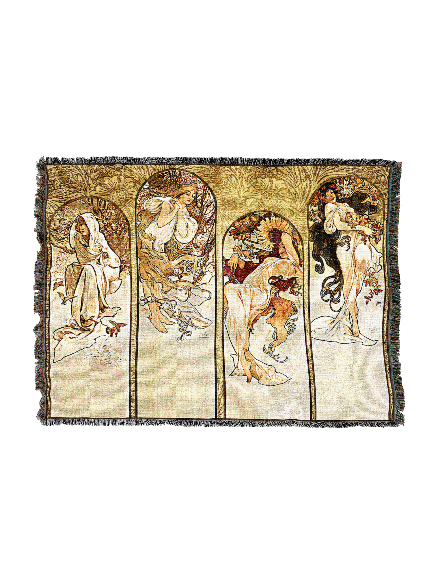Alphonse Maria Muchas The Seasons Blanket
