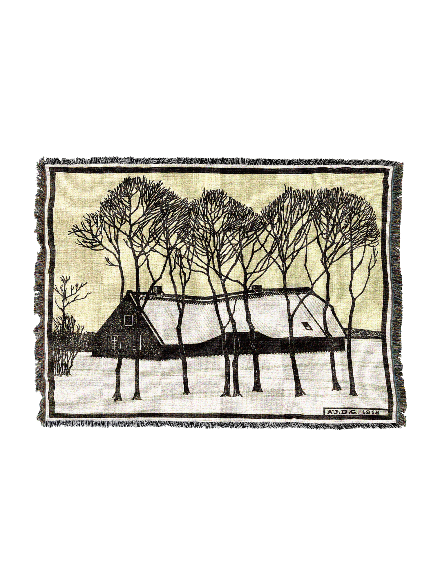 Farm in the Snow Blanket by Julie DeGraag