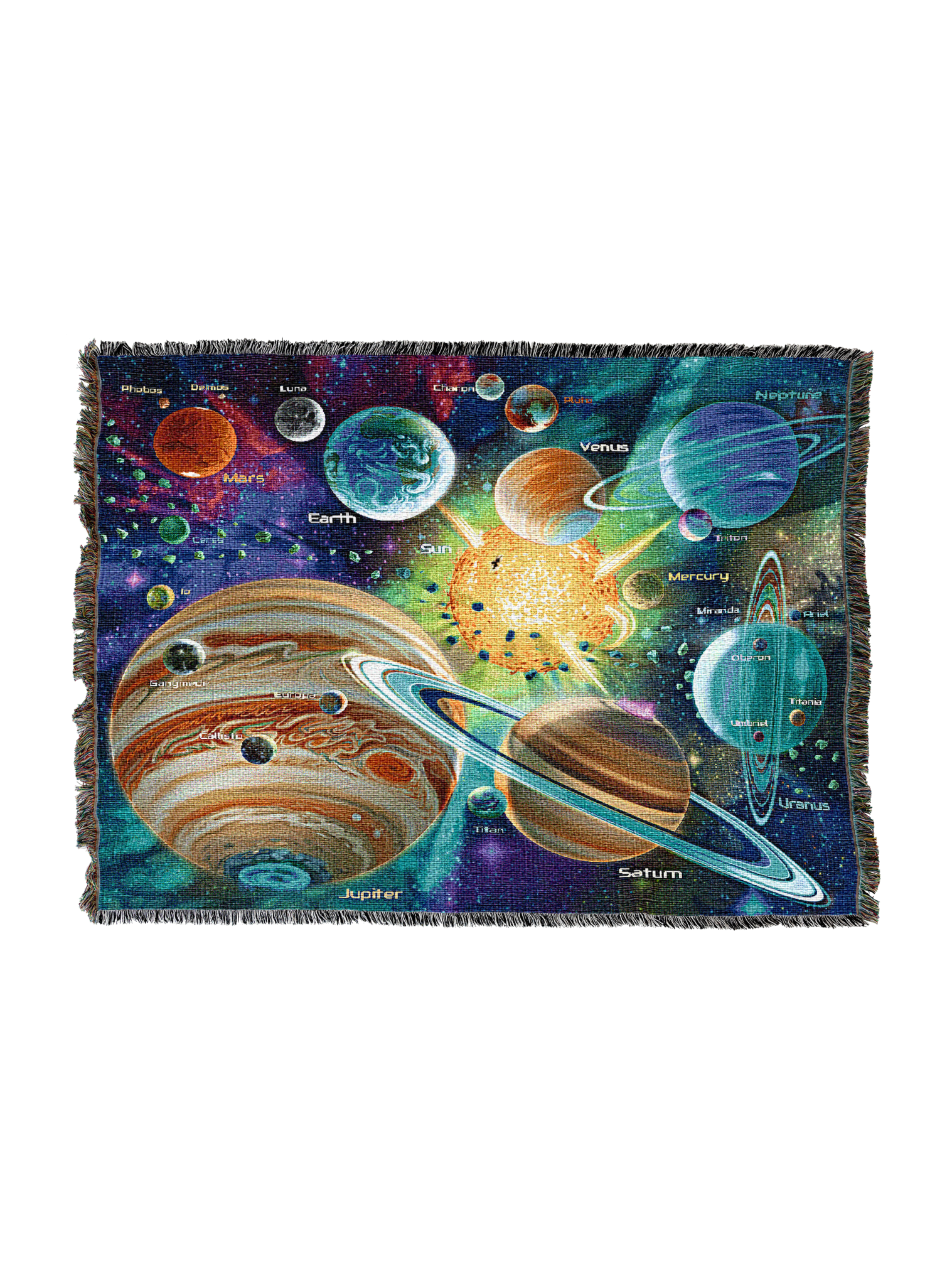 Solar System Puzzle Names Dwarf Planets Blanket