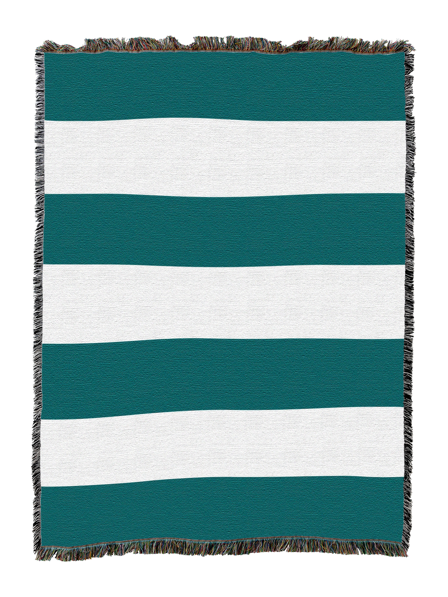 Color Block Teal Blanket