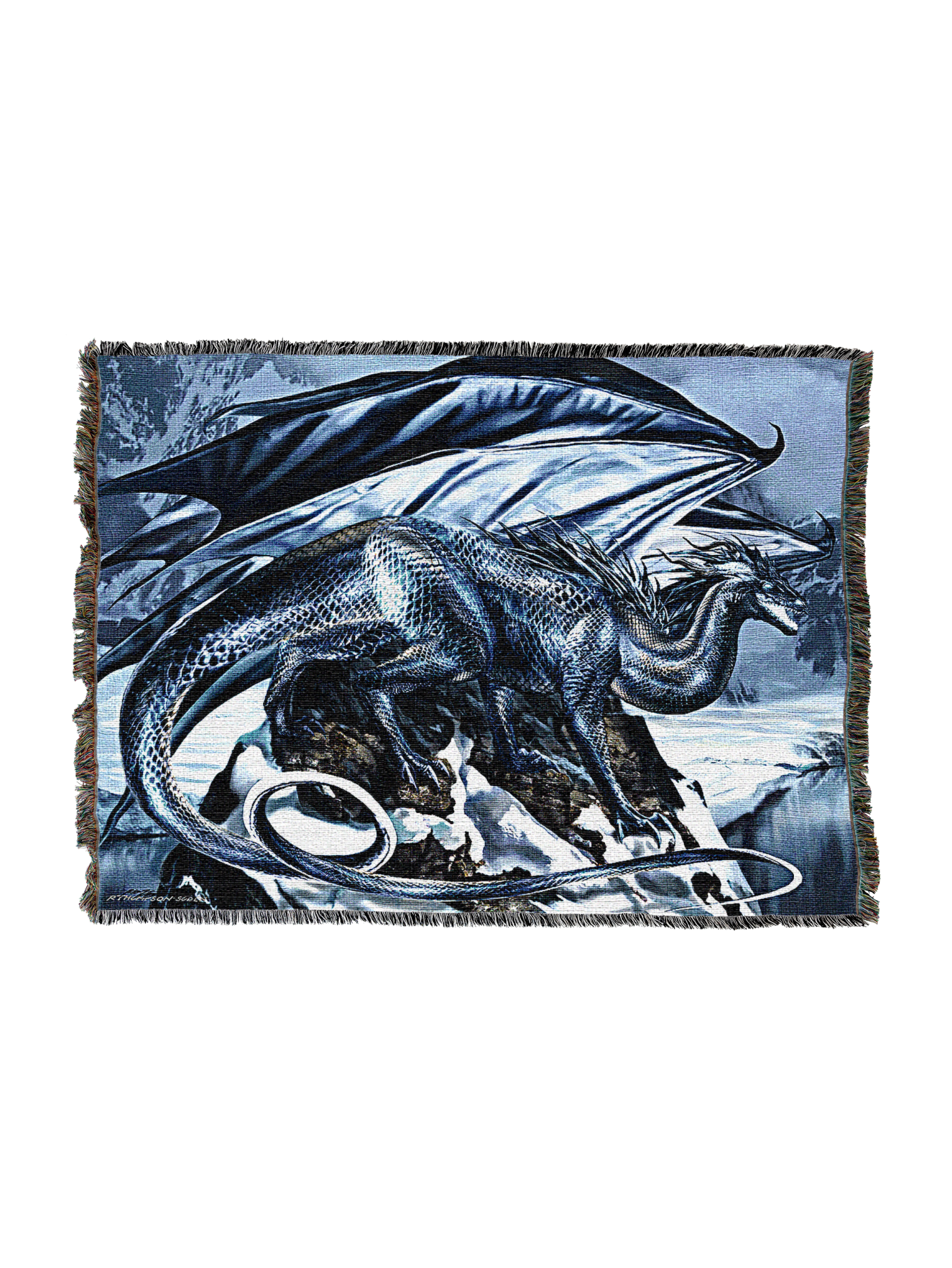 Silver Dragon Blade Blanket
